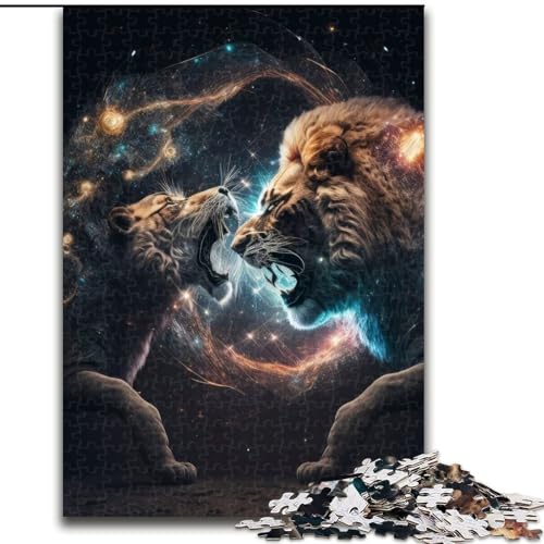 Puzzle für Erwachsene, 1000 Teile, Universal-Puzzle „Lion Fury“, für Erwachsene, anspruchsvolles Denkspiel für Teenager, perfekt als Heimdekoration oder Geschenk, Größe 26x38cm Puzzle für Erwachsene, 1000 Teile, Universal-Puzzle „Lion Fury“, für Erwachsene, anspruchsvolles Denkspiel für Teenager, perfekt als Heimdekoration oder Geschenk, Größe 26x38cm von WGLINGX