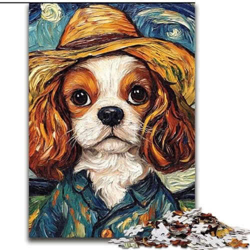Puzzle für Erwachsene, 1000 Teile, Van Gogh-Hund, Puzzle 1000 Teile für Erwachsene, Lernspiele, Heimdekoration (Größe 26x38cm) von WGLINGX