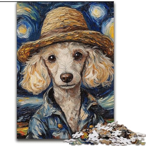 Puzzle für Erwachsene, 1000 Teile, Van Gogh-Hund, Puzzle 1000 Teile für Erwachsene, Lernspiele, Heimdekoration (Größe 26x38cm) von WGLINGX