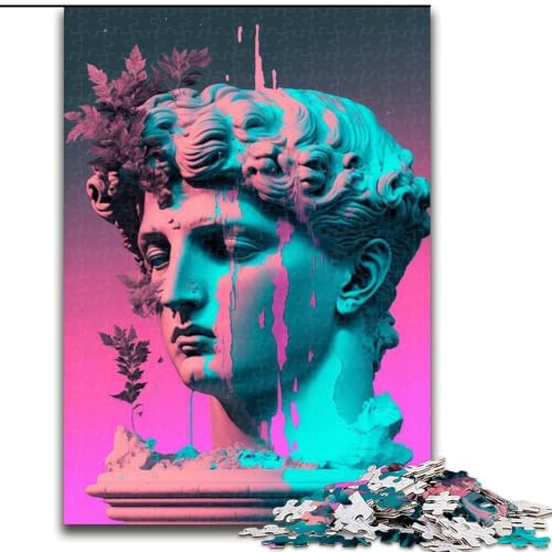 Puzzle für Erwachsene, 1000 Teile, Vaporwave-Ästhetik, Puzzle 1000 Teile für Erwachsene, Weihnachten, Halloween, Muttertag, Neujahr, Ostern, Geschenk, Größe 50x75cm von WGLINGX