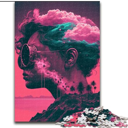 Puzzle für Erwachsene, 1000 Teile, Vaporwave-Ästhetik, Puzzle für Erwachsene, 1000-teilige Geschenkidee für die Feiertage, humorvolle Kunstwerke, detaillierte Kunstwerke, Größe 26x38cm Puzzle für Erwachsene, 1000 Teile, Vaporwave-Ästhetik, Puzzle für Erwachsene, 1000-teilige Geschenkidee für die Feiertage, humorvolle Kunstwerke, detaillierte Kunstwerke, Größe 26x38cm von WGLINGX