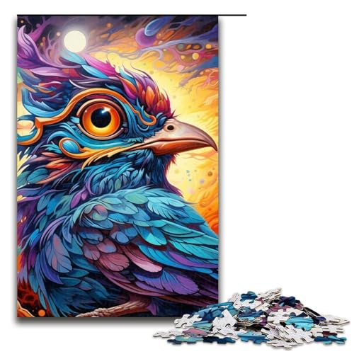 Puzzle für Erwachsene, 1000 Teile, Vogel-Puzzle für Erwachsene, anspruchsvolles Spiel, 75 x 50 cm von WGLINGX
