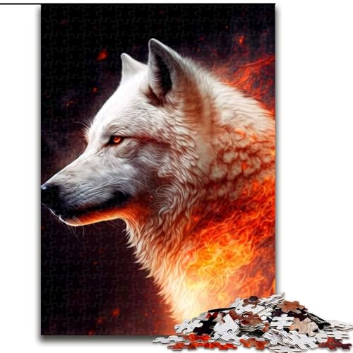 Puzzle für Erwachsene, 1000 Teile, Wolf, 1000-teiliges Puzzle für Erwachsene, Lernspiel, Herausforderungsspielzeug (Größe 26x38cm) von WGLINGX