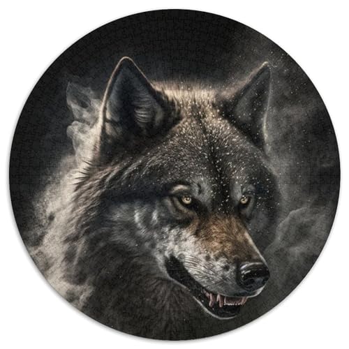 Puzzle für Erwachsene, 1000 Teile, Wolf, anspruchsvolles Puzzle, anspruchsvolles Denkspiel für Teenager und Familien (67,5x67,5cm) von WGLINGX
