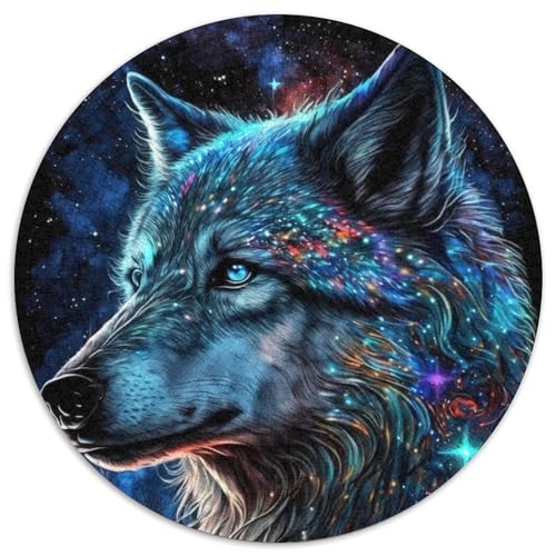 Puzzle für Erwachsene, 1000 Teile, Wolf, anspruchsvolles Puzzle, anspruchsvolles Denkspiel für Teenager und Familien (67,5x67,5cm) von WGLINGX