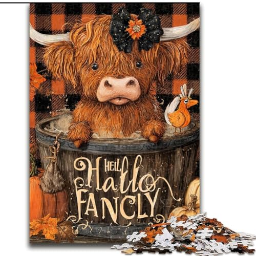 Puzzle für Erwachsene, 1000 Teile, Yak-Puzzles für Erwachsene, 1000 für Teenager, Familien-Lernspiele, Heimdekoration, Geschenk (Größe 26x38cm) von WGLINGX