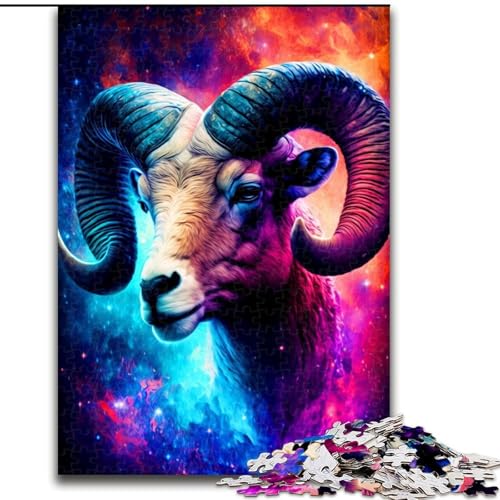 Puzzle für Erwachsene, 1000 Teile, Ziegen-Holzpuzzle, Geburtstage, Weihnachten, Halloween, Erntedankfest, Ostern, Größe 50x75cm Puzzle für Erwachsene, 1000 Teile, Ziegen-Holzpuzzle, Geburtstage, Weihnachten, Halloween, Erntedankfest, Ostern, Größe 50x75cm von WGLINGX