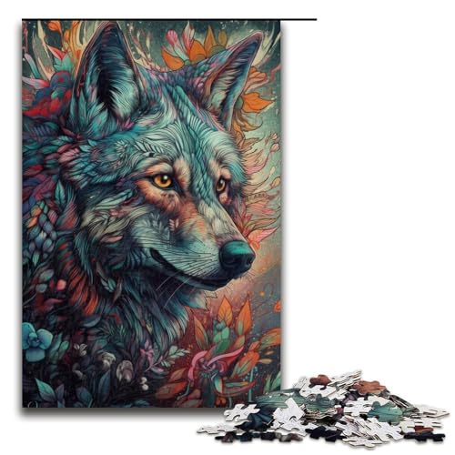 Puzzle für Erwachsene, 1000 Teile, abstraktes Wolfspuzzle, Lernspiele, Heimdekoration, Puzzle, 50 x 75 cm Puzzle für Erwachsene, 1000 Teile, abstraktes Wolfspuzzle, Lernspiele, Heimdekoration, Puzzle, 50 x 75 cm von WGLINGX