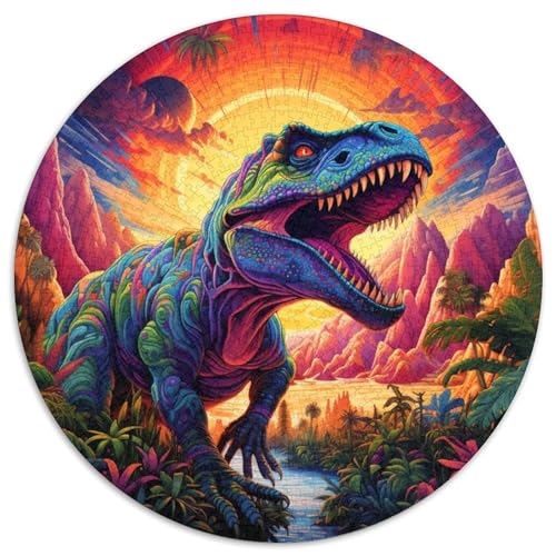 Puzzle für Erwachsene, 1000 Teile, antike Dinosaurier, Karton-Puzzle, Spielzeug, Geschenk, pädagogisches, intellektuelles, entspannendes Familienspiel (67,5 x 67,5 cm) von WGLINGX