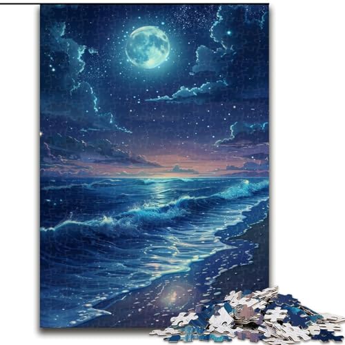 Puzzle für Erwachsene, 1000 Teile, bunter Eiffelturm, schwierige Puzzles für Erwachsene, Lernspiele, Heimdekoration (Größe 50x75cm) von WGLINGX