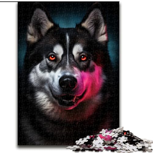 Puzzle für Erwachsene, 1000 Teile, bunter Husky-Hund, Puzzle für Erwachsene, 1000 Teile, Aktivität für Erwachsene und die ganze Familie, DIY-Heimdekoration, Geschenk, Größe 50x75cm Puzzle für Erwachsene, 1000 Teile, bunter Husky-Hund, Puzzle für Erwachsene, 1000 Teile, Aktivität für Erwachsene und die ganze Familie, DIY-Heimdekoration, Geschenk, Größe 50x75cm von WGLINGX