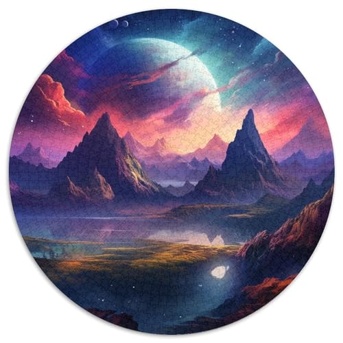 Puzzle für Erwachsene, 1000 Teile, bunter Planet, Kartonpuzzle für Jugendliche ab 14 Jahren, Heimdekoration, 1000 Teile (67,5x67,5cm) von WGLINGX