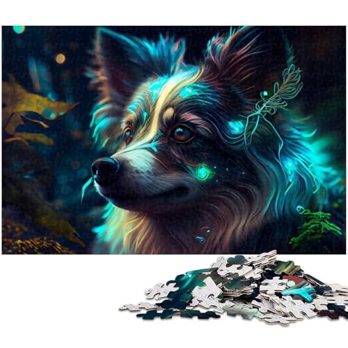 Puzzle für Erwachsene, 1000 Teile, buntes Hunde-Puzzle-Quizspiel, ganze Familie, Größe 50 x 75 cm Puzzle für Erwachsene, 1000 Teile, buntes Hunde-Puzzle-Quizspiel, ganze Familie, Größe 50 x 75 cm von WGLINGX