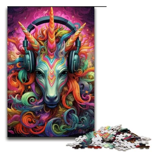 Puzzle für Erwachsene, 1000 Teile, buntes Hunde-Puzzle für Erwachsene, Holzpuzzle, Denksportaufgabe, 50 x 75 cm Puzzle für Erwachsene, 1000 Teile, buntes Hunde-Puzzle für Erwachsene, Holzpuzzle, Denksportaufgabe, 50 x 75 cm von WGLINGX