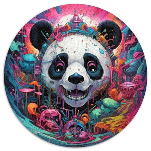 Puzzle für Erwachsene, 1000 Teile, buntes Tierpanda-Puzzle aus Pappe mit interaktivem Familienspiel, Kinder ab 14 Jahren (67,5 x 67,5 cm) von WGLINGX