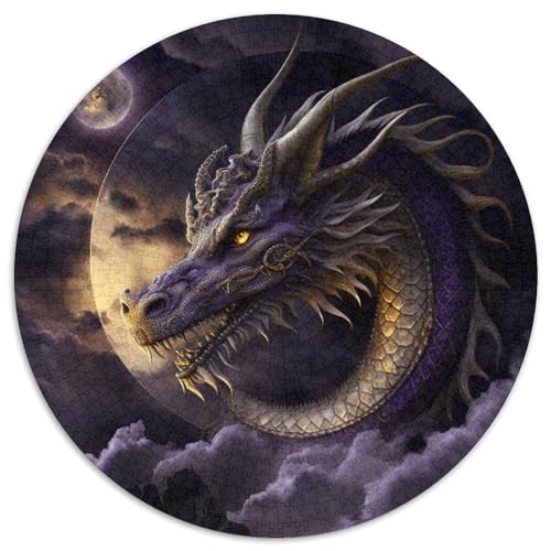 Puzzle für Erwachsene, 1000 Teile, chinesischer Drache, Papppuzzle mit interaktivem Familienspiel, Kinder ab 14 Jahren (67,5 x 67,5 cm) von WGLINGX