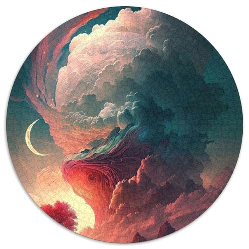 Puzzle für Erwachsene, 1000 Teile, farbenfrohe Fantasielandschaft, Puzzles für Erwachsene für Jugendliche, Lernspiele, Geschenke (67,5x67,5cm) von WGLINGX