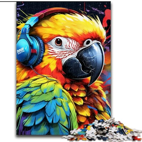 Puzzle für Erwachsene, 1000 Teile, farbenfroher Papagei, schwierige Puzzles für Erwachsene, perfekt für Teenager und Familienspaß, Geburtstag (Größe 50x75cm) von WGLINGX