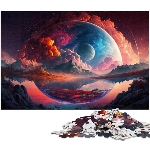 Puzzle für Erwachsene, 1000 Teile, farbenfrohes Alien-Landschafts-Puzzle-Quizspiel, ganze Familie, Größe 38 x 26 cm Puzzle für Erwachsene, 1000 Teile, farbenfrohes Alien-Landschafts-Puzzle-Quizspiel, ganze Familie, Größe 38 x 26 cm von WGLINGX