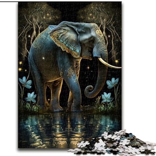 Puzzle für Erwachsene, 1000 Teile, farbenfrohes Elefantenwald-Puzzle, 1000 Teile für Erwachsene mit interaktivem Familienspiel, Kinder ab 14 Jahren, Größe 26x38cm Puzzle für Erwachsene, 1000 Teile, farbenfrohes Elefantenwald-Puzzle, 1000 Teile für Erwachsene mit interaktivem Familienspiel, Kinder ab 14 Jahren, Größe 26x38cm von WGLINGX