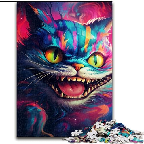 Puzzle für Erwachsene, 1000 Teile, farbenfrohes Katzen-Kunst-Puzzle aus Holz für Erwachsene, perfekt als Dekoration für Zuhause und Büro, Partys, Geburtstage und Feiertagsgeschenke (Größe 38x26cm) Puzzle für Erwachsene, 1000 Teile, farbenfrohes Katzen-Kunst-Puzzle aus Holz für Erwachsene, perfekt als Dekoration für Zuhause und Büro, Partys, Geburtstage und Feiertagsgeschenke (Größe 38x26cm) von WGLINGX