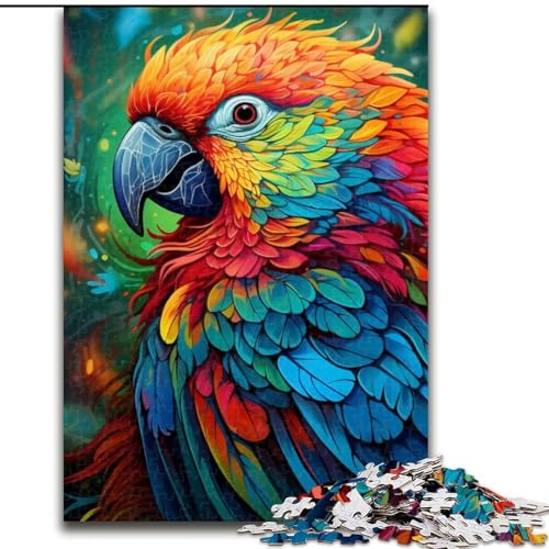 Puzzle für Erwachsene, 1000 Teile, farbenfrohes Papageien-Puzzle für Erwachsene, 1000 Teile, EIN tolles Geschenk für Familienspaß (Größe 50x75cm) von WGLINGX