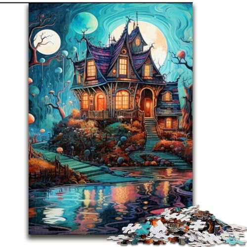 Puzzle für Erwachsene, 1000 Teile, farbenfrohes Spiel, Puzzle für Erwachsene, 1000 Teile, Familienaktivitätsspiel für Teenager, anspruchsvolles Denkspiel (Größe 50x75cm) von WGLINGX