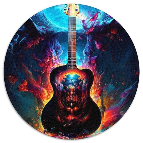 Puzzle für Erwachsene, 1000 Teile, farbige Gitarren-Puzzles aus Pappe, ideal für Familienspaß Feiertage, Geburtstage 67,5 x 67,5 cm Puzzle für Erwachsene, 1000 Teile, farbige Gitarren-Puzzles aus Pappe, ideal für Familienspaß Feiertage, Geburtstage 67,5 x 67,5 cm von WGLINGX