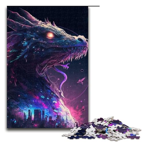 Puzzle für Erwachsene, 1000 Teile, futuristisches Ryujin-Puzzlespiel, Eltern-Kind-Interaktion, geeignet für Jugendliche ab 14 Jahren (Größe 50 x 75 cm) von WGLINGX