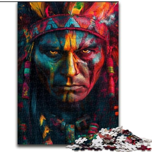 Puzzle für Erwachsene, 1000 Teile, indisches 1000-teiliges Puzzle für Erwachsene, Lernspiel, Herausforderungsspielzeug (Größe 50x75cm) von WGLINGX
