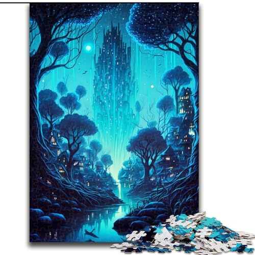 Puzzle für Erwachsene, 1000 Teile, kleines Dorf im Dschungel, Puzzle 1000 Teile für Erwachsene, perfekt für Teenager und Familienspaß, Geburtstage, Größe 26x38cm Puzzle für Erwachsene, 1000 Teile, kleines Dorf im Dschungel, Puzzle 1000 Teile für Erwachsene, perfekt für Teenager und Familienspaß, Geburtstage, Größe 26x38cm von WGLINGX