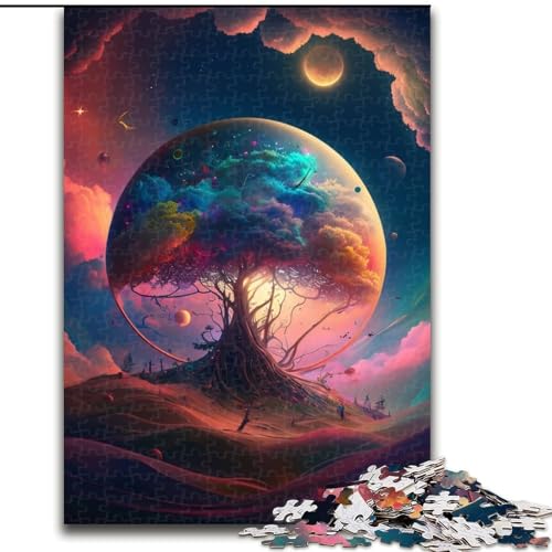 Puzzle für Erwachsene, 1000 Teile, kosmische Landschaft, unmögliches Puzzle für Erwachsene, Kinder ab 14 Jahren (Größe 26x38cm) von WGLINGX