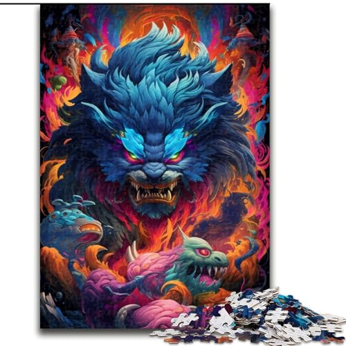 Puzzle für Erwachsene, 1000 Teile, lebendiges Chaos, Holzpuzzle, perfekt für Familienspaß an Geburtstagen, Weihnachten, Größe 50x75cm Puzzle für Erwachsene, 1000 Teile, lebendiges Chaos, Holzpuzzle, perfekt für Familienspaß an Geburtstagen, Weihnachten, Größe 50x75cm von WGLINGX