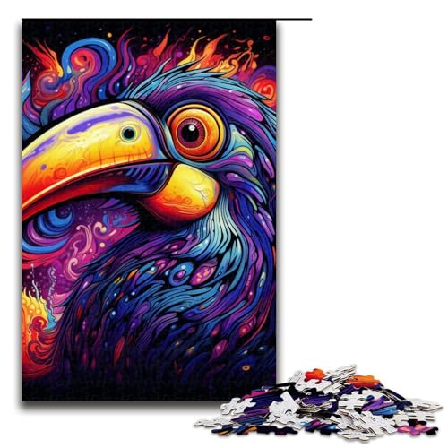 Puzzle für Erwachsene, 1000 Teile, lila Tukan-Spielzeug, Denkspiel, jedes Teil ist einzigartig – anspruchsvolles Familienspiel, 50 x 75 cm Puzzle für Erwachsene, 1000 Teile, lila Tukan-Spielzeug, Denkspiel, jedes Teil ist einzigartig – anspruchsvolles Familienspiel, 50 x 75 cm von WGLINGX