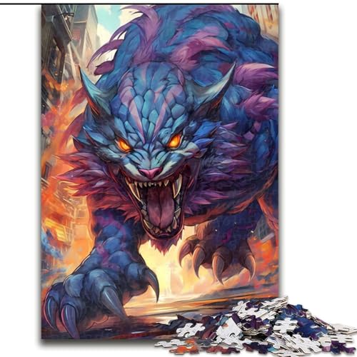 Puzzle für Erwachsene, 1000 Teile, mythischer Riesentiger, Papppuzzle, Geburtstage, Weihnachten, Halloween, Thanksgiving, Ostern, Größe 26x38cm Puzzle für Erwachsene, 1000 Teile, mythischer Riesentiger, Papppuzzle, Geburtstage, Weihnachten, Halloween, Thanksgiving, Ostern, Größe 26x38cm von WGLINGX