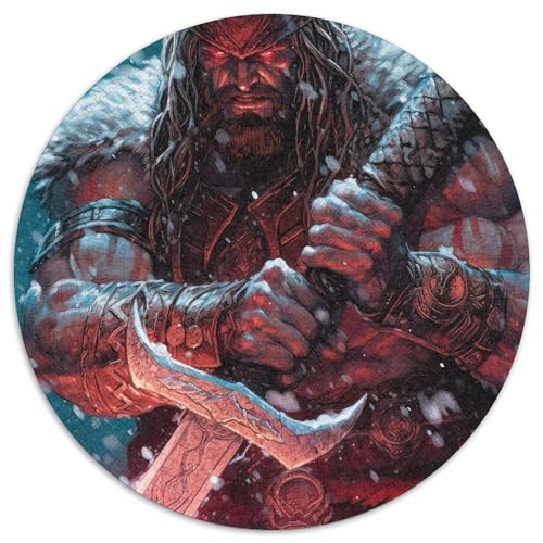 Puzzle für Erwachsene, 1000 Teile, roter Schnee, riesige Papierpuzzles, Familienaktivitätsspiel für Teenager, anspruchsvolles Denkspiel (67,5 x 67,5 cm) von WGLINGX