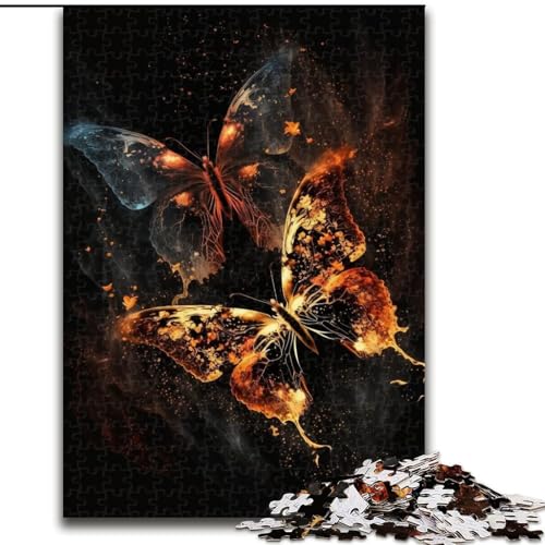 Puzzle für Erwachsene, 1000 Teile, schöner Schmetterling, Puzzle für Erwachsene, 1000 Teile, für Teenager, Familien-Lernspiele, Heimdekoration, Geschenk (Größe 26x38cm) von WGLINGX