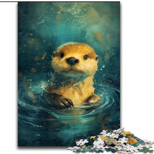 Puzzle für Erwachsene, 1000 Teile, süßer Kleiner gelber Otter, unmögliches Puzzle für Erwachsene, Geschenk, DIY-Spaß, geeignet für die Dekoration von Zuhause, Wohnzimmer, Büro (Größe 50x75cm) Puzzle für Erwachsene, 1000 Teile, süßer Kleiner gelber Otter, unmögliches Puzzle für Erwachsene, Geschenk, DIY-Spaß, geeignet für die Dekoration von Zuhause, Wohnzimmer, Büro (Größe 50x75cm) von WGLINGX