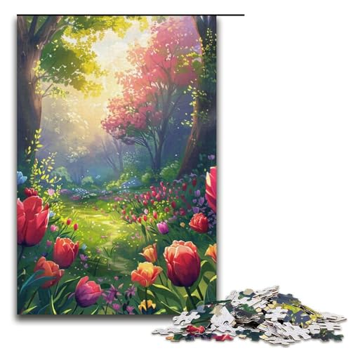 Puzzle für Erwachsene, 1000 Teile, wunderschöne Landschaft, anspruchsvolles Spiel, 38 x 26 cm von WGLINGX