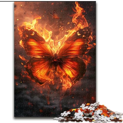 Puzzle für Erwachsene, 1000 Teile, wunderschöne Schmetterlings-Puzzles für Erwachsene, 1000 unmögliche Lernspiele und Geschenke für die Heimdekoration (Größe 50x75cm) von WGLINGX