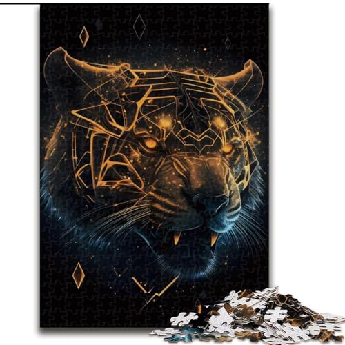 Puzzle für Erwachsene, 1000 Teile, wunderschöne Tiger-Puzzles für Erwachsene, 1000 Teile, Lernspielzeug (Größe 50x75cm) von WGLINGX