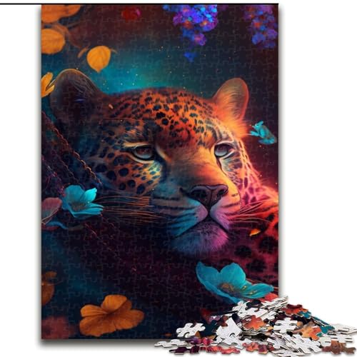 Puzzle für Erwachsene, 1000 Teile, wunderschönes Leoparden-Puzzle für Erwachsene, 1000 Teile für Jugendliche, Lernspiele, Geschenke (Größe 50x75cm) von WGLINGX
