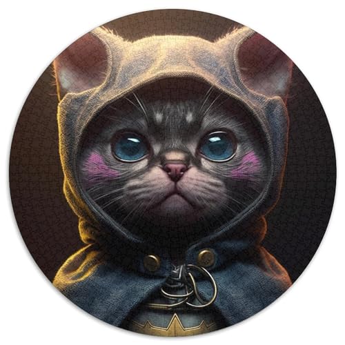 Puzzle für Erwachsene, 1000 Teile „Bastet, die kleine Katze“, rundes Papierpuzzle, DIY-Dekoration, anspruchsvolle 67,5 x 67,5 cm Puzzle für Erwachsene, 1000 Teile „Bastet, die kleine Katze“, rundes Papierpuzzle, DIY-Dekoration, anspruchsvolle 67,5 x 67,5 cm von WGLINGX