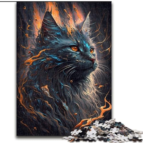 Puzzle für Erwachsene, 1000 Teile Maine-Coon-Katze, Puzzle 1000 Teile für Erwachsene mit interaktivem Familienspiel, Kinder ab 14 Jahren, Größe 26x38cm Puzzle für Erwachsene, 1000 Teile Maine-Coon-Katze, Puzzle 1000 Teile für Erwachsene mit interaktivem Familienspiel, Kinder ab 14 Jahren, Größe 26x38cm von WGLINGX