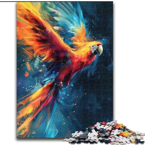 Puzzle für Erwachsene, 1000 Tierpapageien, Holzpuzzle für Erwachsene, DIY-Heimdekoration, Denkspiel für Teenager (Größe 50x75cm) von WGLINGX