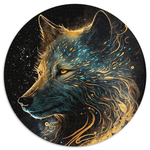 Puzzle für Erwachsene, 1000 Wolf-Puzzles aus Pappe, Geburtstage, Weihnachten, Halloween, Thanksgiving, Ostern (67,5x67,5cm) von WGLINGX