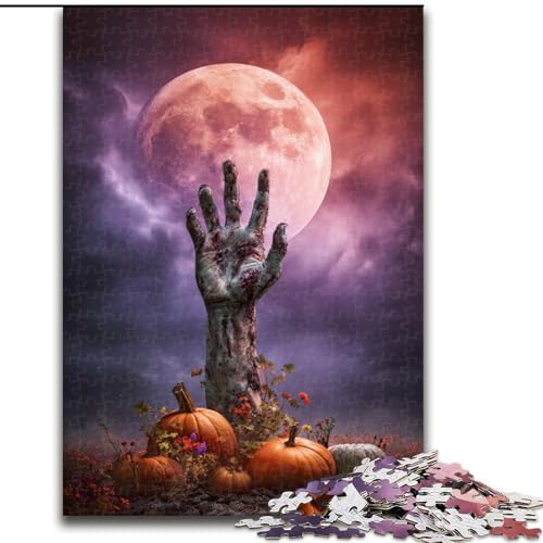Puzzle für Erwachsene, 1000 Zombie-Arm-Puzzles, 1000 Teile für Erwachsene, geeignet für Geburtstage, Halloween, Thanksgiving, Ostern (Größe 50x75cm) von WGLINGX