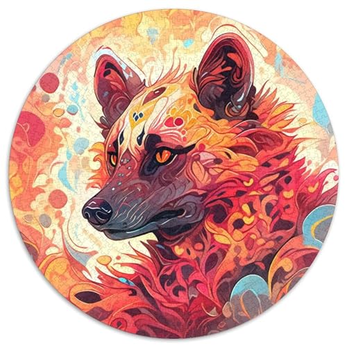 Puzzle für Erwachsene, 1000-teilige Hyänen-Puzzles aus Pappe, ideal für Familienspaß Feiertage, Geburtstage 67,5 x 67,5 cm von WGLINGX