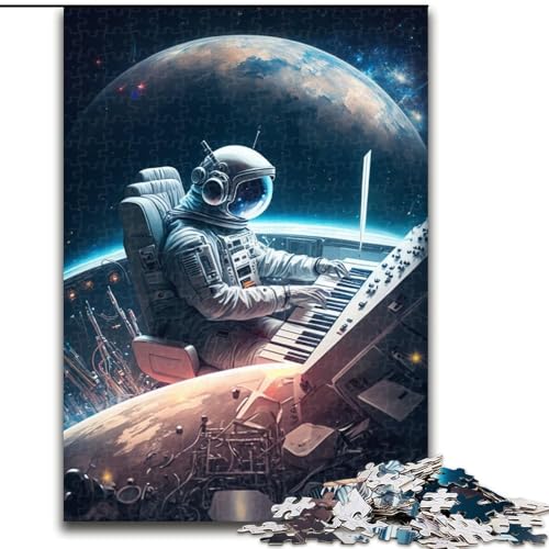 Puzzle für Erwachsene, 1000-teiliges Astronauten-Puzzle für Erwachsene, Heimdekoration, Familienspaß, ab 14 Jahren (Größe 50x75cm) von WGLINGX