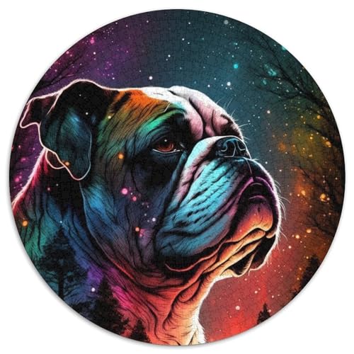Puzzle für Erwachsene, 1000-teiliges Bulldoggen-Puzzle für Erwachsene für Jugendliche, Lernspiele, Geschenke (67,5x67,5cm) von WGLINGX